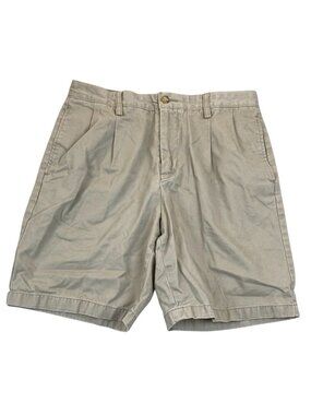 Nautica Men's Shorts 32W The Danforth 100% Cotton Khaki Casual
